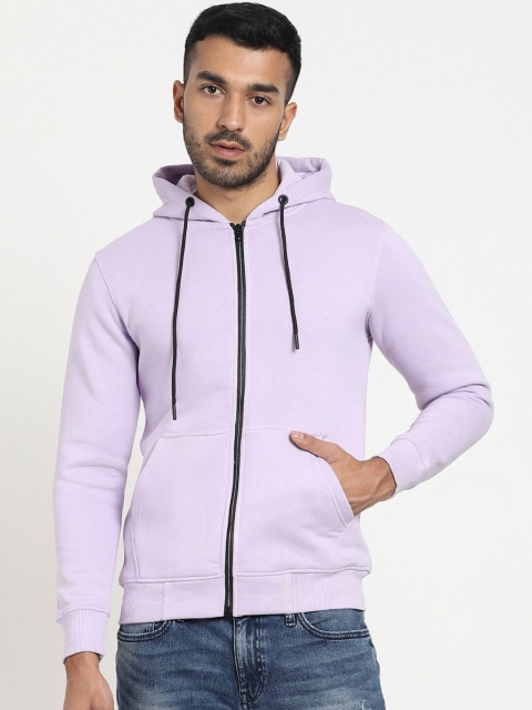 

Bewakoof Men Lavender Hooded Sweatshirt
