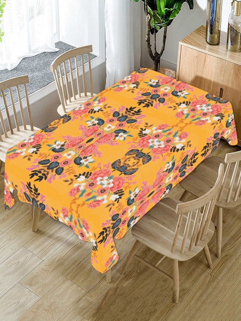 

AEROHAVEN Unisex Yellow Poly Matte Floral Table Cover Cloth