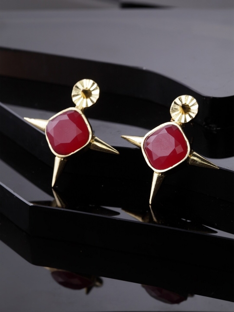

DIVA WALK Gold-Toned Contemporary Ear Cuff Earrings