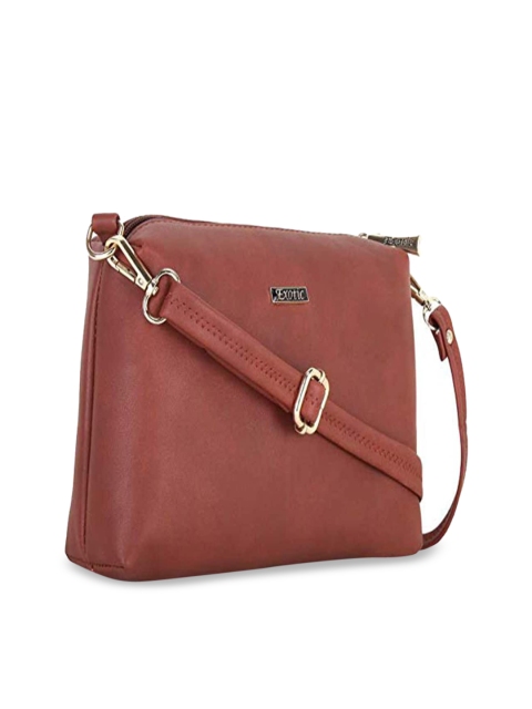 

Exotic Tan PU Structured Sling Bag