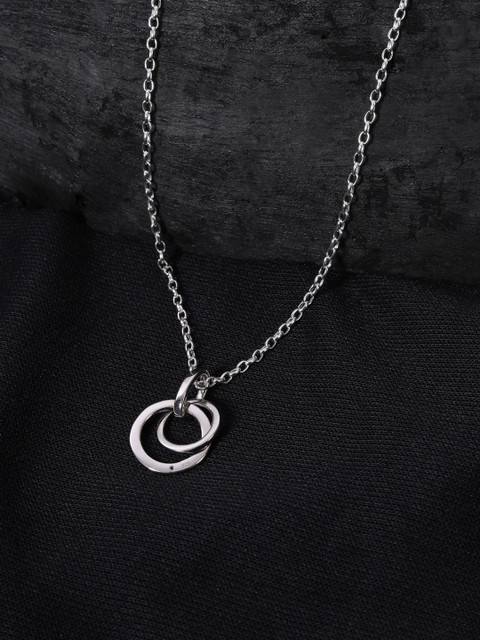 

TRISHONA Silver-Toned Sterling Silver Rhodium-Plated Chain