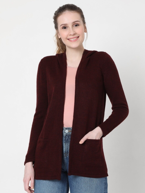 

Vero Moda Women Maroon Acrylic Longline