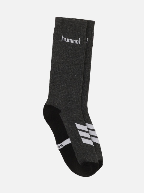 

hummel Unisex Charcoal Grey Patterned Calf Length Socks