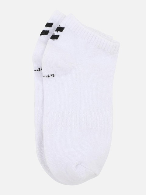 

hummel Unisex White Solid Ankle Length Socks