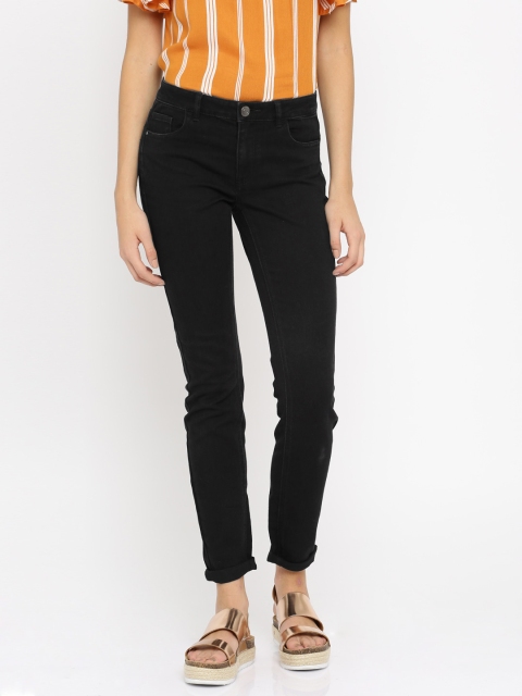 

ONLY Women Black Skinny Fit Low-Rise Jeans