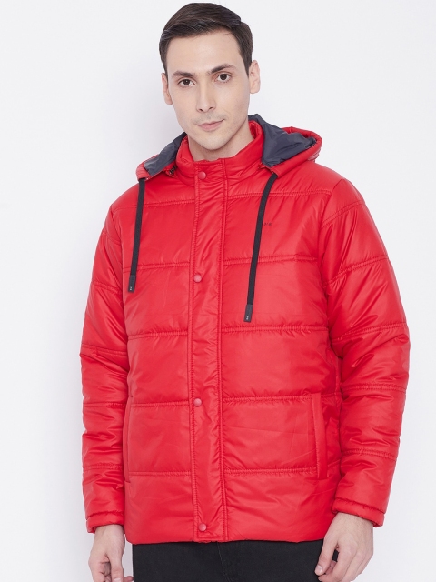 

Okane Men Red Lightweight Puffer Jacket