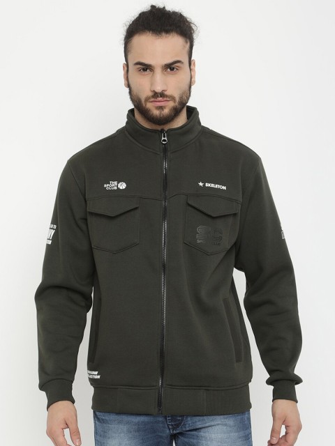 

V2 Value & Variety Men Olive Green Sweatshirt