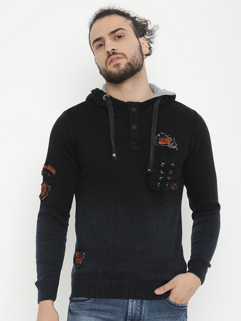 

V2 Value & Variety Men Navy Blue Sweatshirt