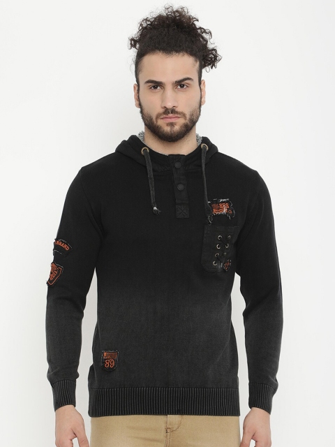 

V2 Value & Variety Men Black Cotton Sweatshirt