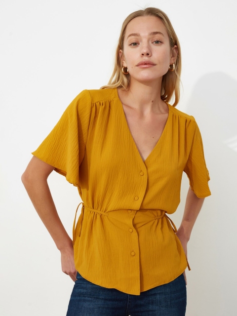 

Trendyol Bright Yellow Solid Top