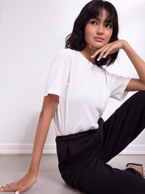 

ORIGIN BY ZALORA White Organic Cotton Top