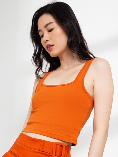 

ORIGIN BY ZALORA Orange Organic Cotton Crop Top