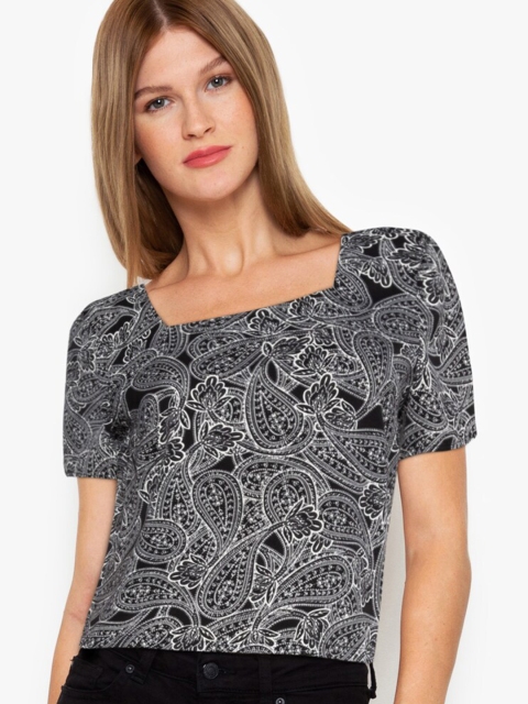 

ZALORA BASICS Multicoloured Print Top, Multi