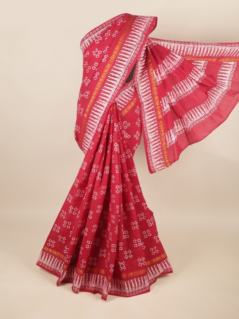 

Pothys Maroon Printed Pure Cotton Saree