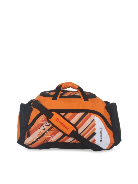 

Harissons Orange & Black Printed Duffle Bag