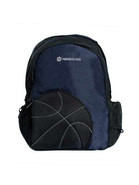

Harissons Unisex Blue & Black Backpack