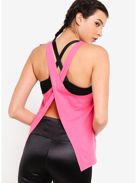 

ZALORA ACTIVE Pink Styled Back Top
