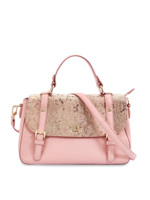 

Eske Rose Animal Textured Leather Structured Satchel