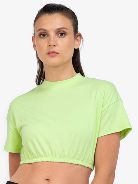 

ZALORA ACTIVE Green Blouson Crop Top