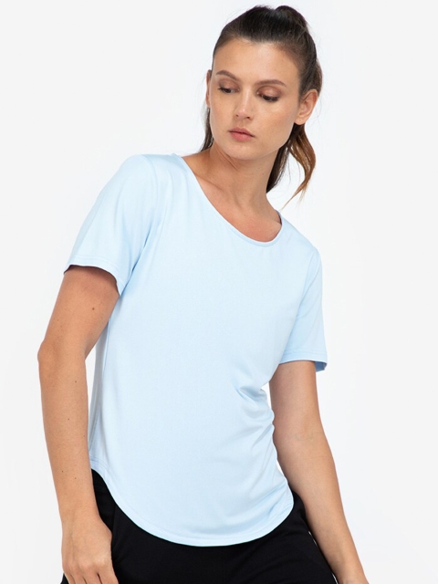 

ZALORA ACTIVE Blue Crew Neck Top