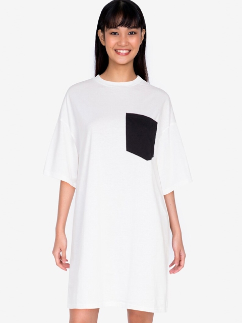 

ZALORA BASICS Multicoloured Colourblocked T-shirt Dress, Multi