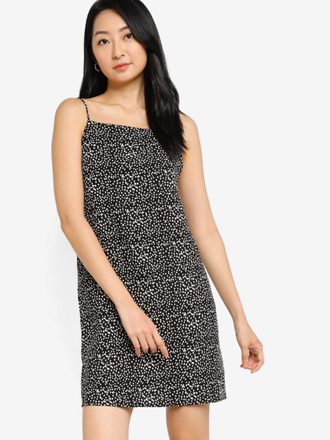 

ZALORA BASICS Black & White A-Line Dress
