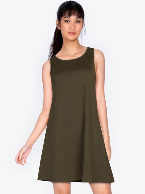 

ZALORA BASICS Green A-Line Dress