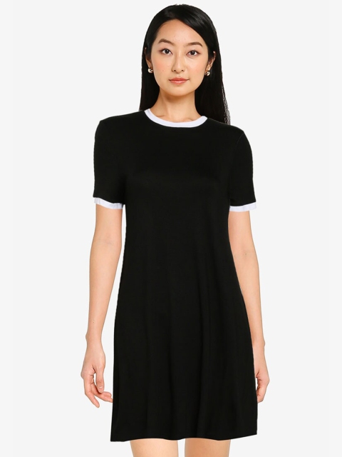 

Zalora Black T-shirt Dress