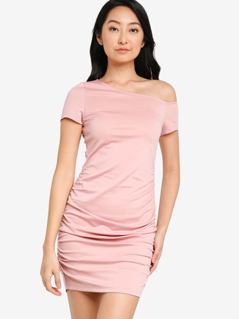 

ZALORA BASICS Woman Pink Bodycon Mini Dress