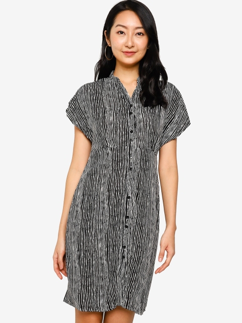 

ZALORA BASICS Multicoloured Striped Shirt Dress, Multi