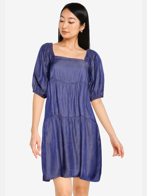 

ZALORA BASICS Blue A-Line Dress