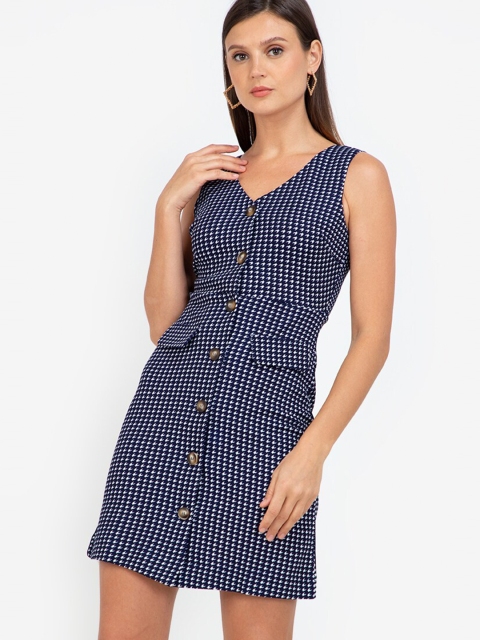 

ZALORA WORK Multicoloured Checked Sheath Dress, Multi