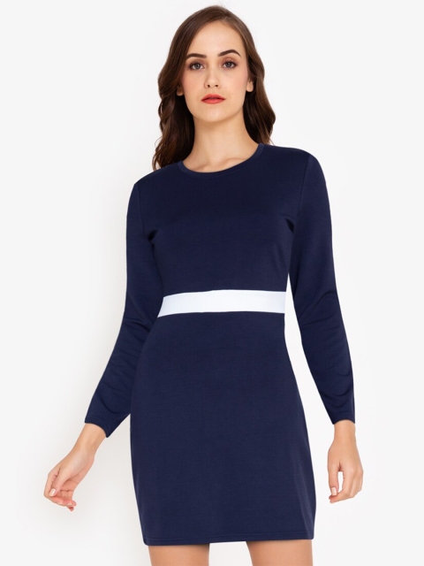 

ZALORA WORK Navy Blue Bodycon Mini Dress