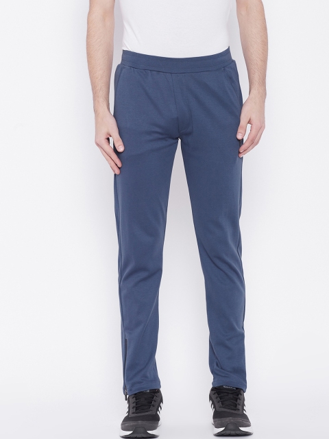 

Okane Men Blue Solid Track Pants