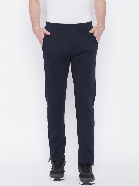 

Okane Men Navy Blue Solid Track Pants