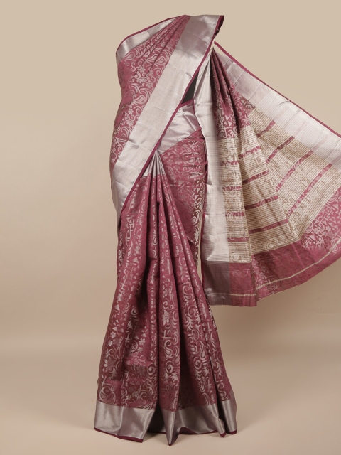 

Pothys Purple & Gold Woven Design Saree