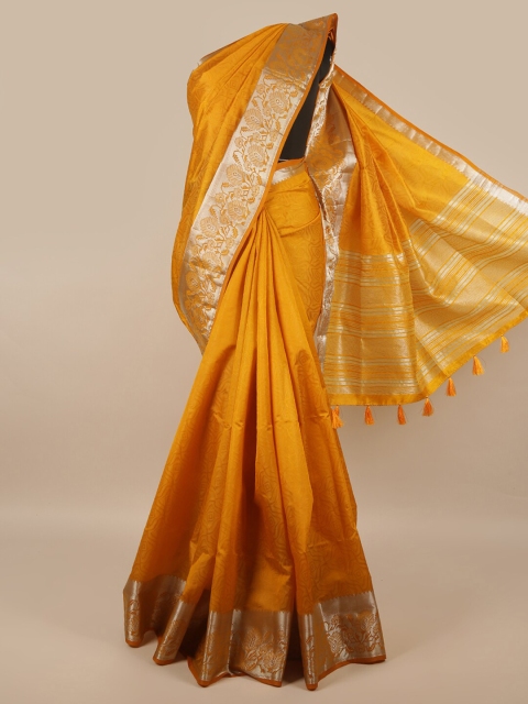 

Pothys Women Mustard Jute Silk Saree