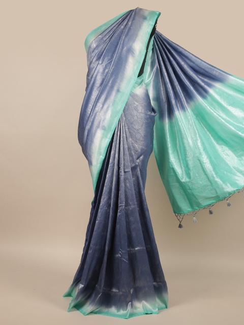 

Pothys Blue & Green Woven Design Saree