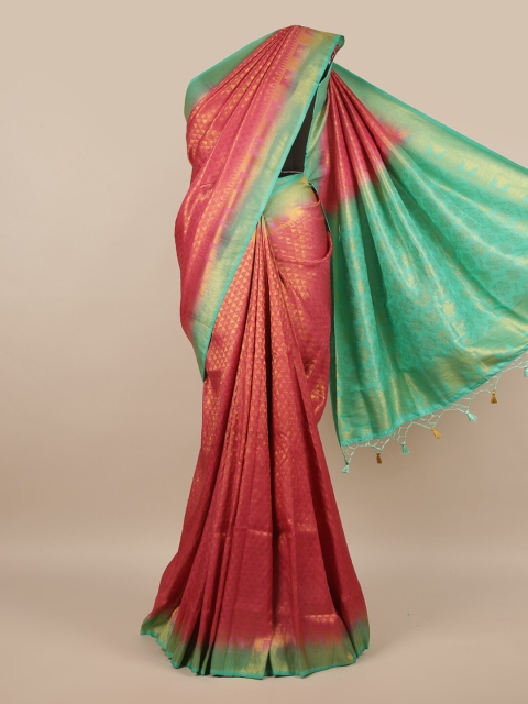 

Pothys Women Pink Jute Silk Saree