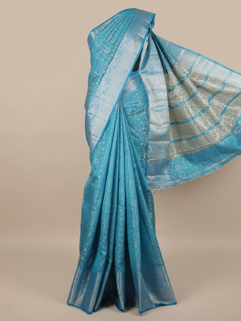 

Pothys Women Blue Jute Silk Saree
