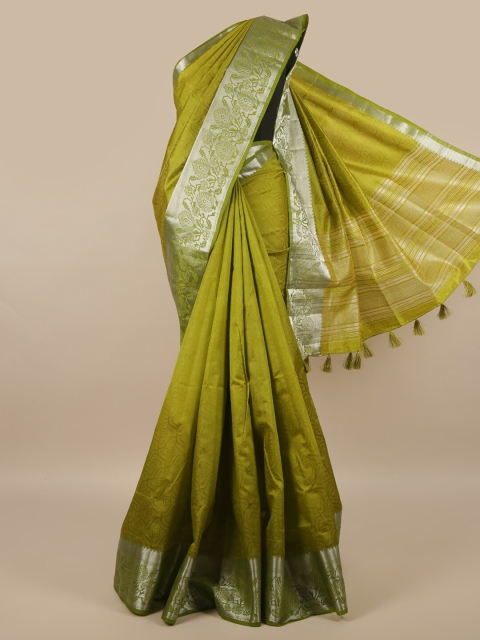 

Pothys Green Woven Design Jute Silk Saree