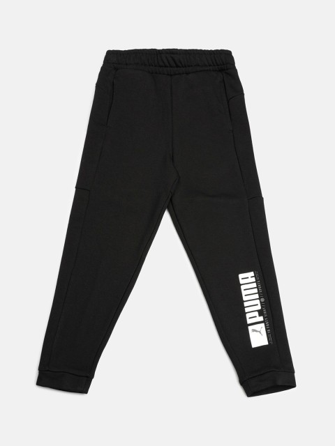

Puma Boys Black Brand Logo Printed Active Sports Sweatpants