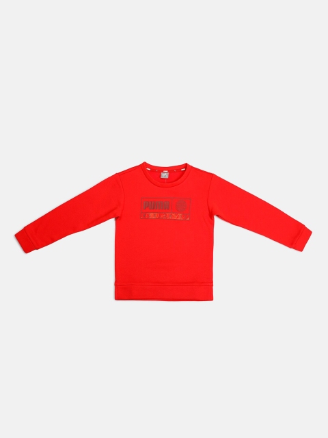 

Puma Boys Red Printed Sweatshirt