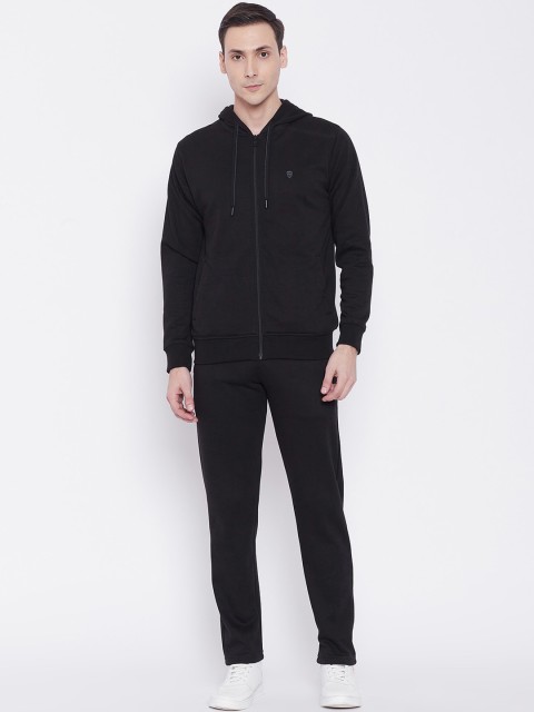

Okane Men Black Solid Tracksuit