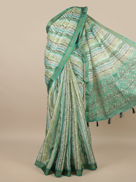 

Pothys Green & White Saree