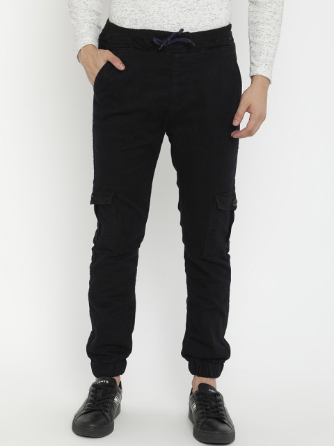 

V2 Value & Variety Men Black Cargos Trousers