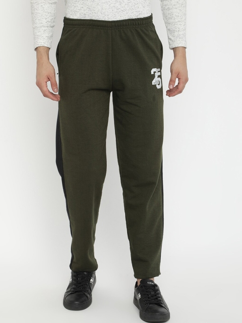 

V2 Value & Variety Men Olive Green Solid Lounge Pants