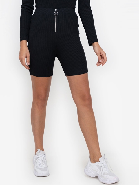 

ZALORA BASICS Women Black Skinny Fit Sports Shorts
