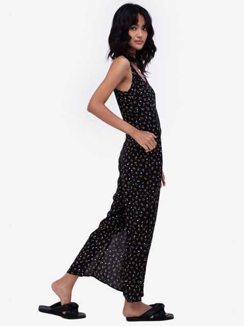 

Zalora Black & Yellow Printed Jumpsuit
