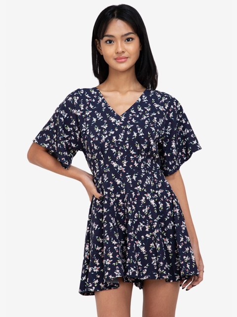 

ZALORA BASICS Women Multi Printed, Navy blue